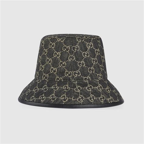 bucket gucci hats|Gucci bucket hat denim.